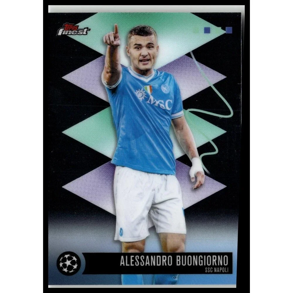 2026 Topps Finest Alessandro Buongiorno #568 Napoli Rare